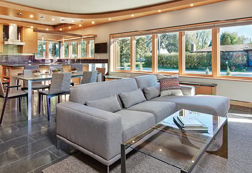 Net Zero Home and Living, House Interior with Lights and Windows