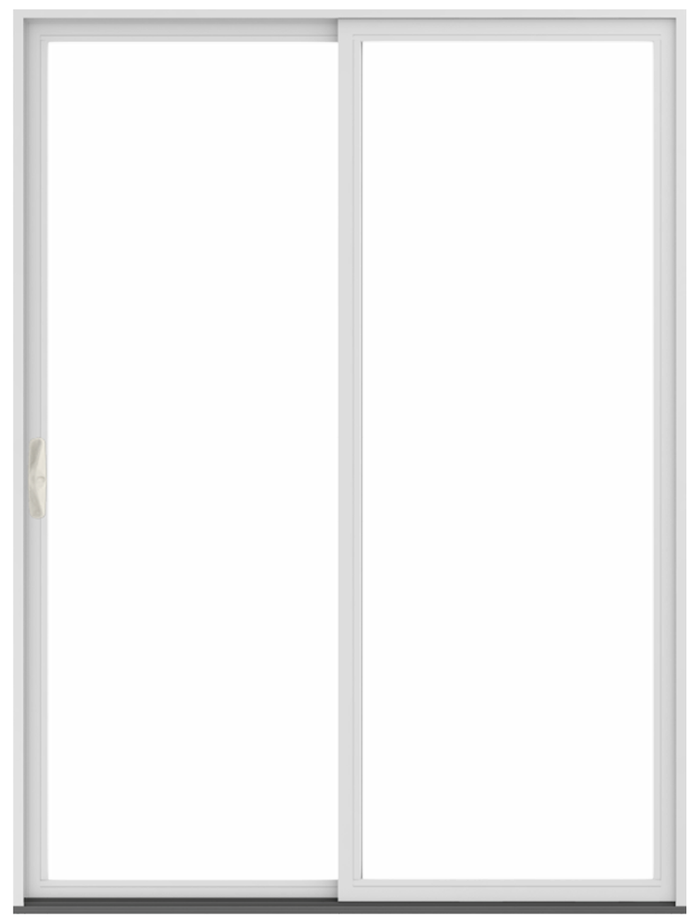 exterior andersen gliding patio door with white trim