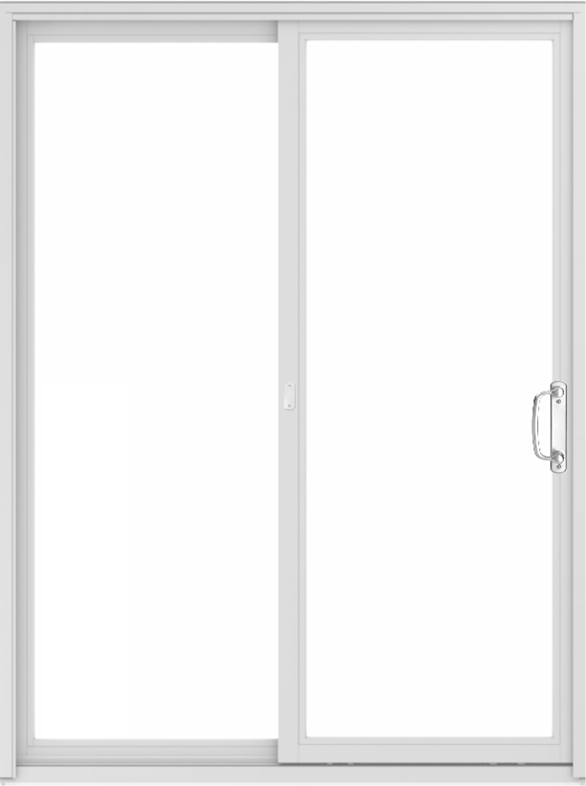 Narroline interior patio door in color white