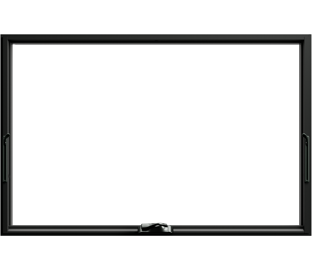 black interior andersen awning window