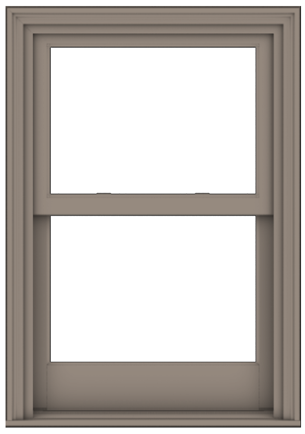 andersen e series double-hung window with sandtone trim