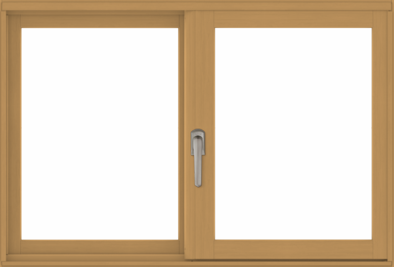 andersen interior natural pine gliding window