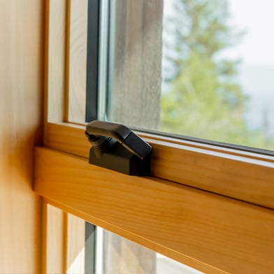 Image of casement window crank hardware